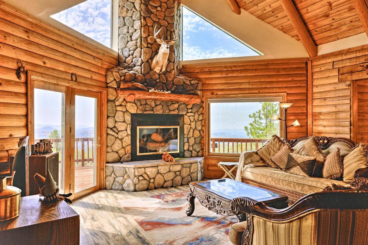 Stunning Log Cabin With Great Views, Firepit, Deck Near Twain Hart Sonora Exteriér fotografie