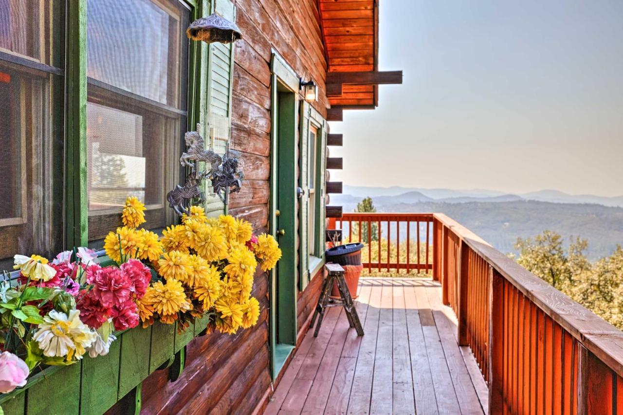 Stunning Log Cabin With Great Views, Firepit, Deck Near Twain Hart Sonora Exteriér fotografie