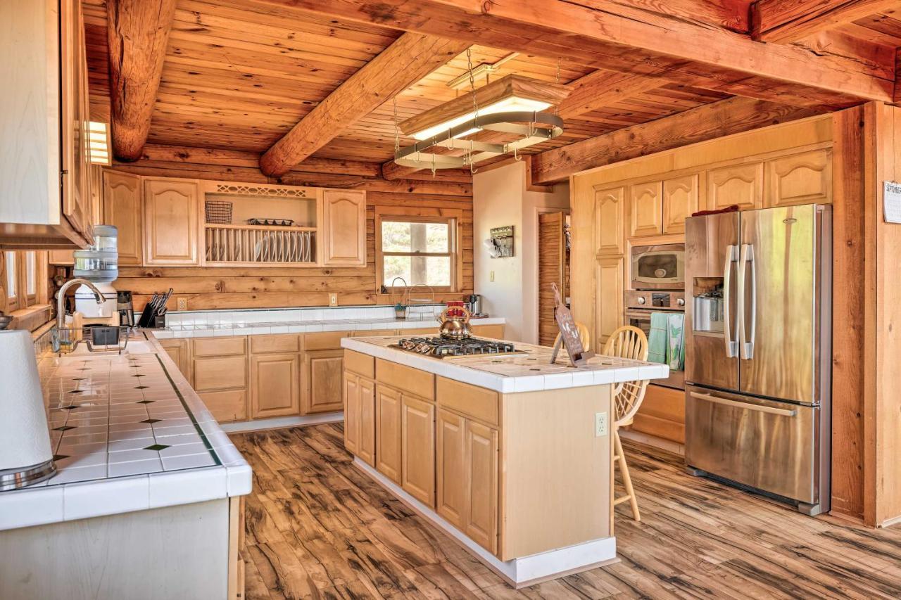 Stunning Log Cabin With Great Views, Firepit, Deck Near Twain Hart Sonora Exteriér fotografie