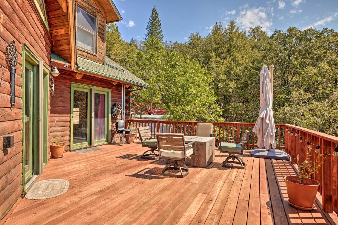 Stunning Log Cabin With Great Views, Firepit, Deck Near Twain Hart Sonora Exteriér fotografie