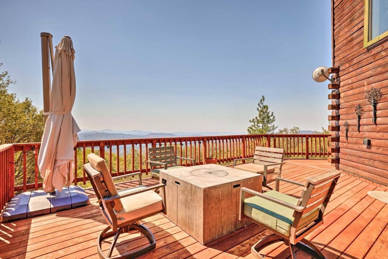 Stunning Log Cabin With Great Views, Firepit, Deck Near Twain Hart Sonora Exteriér fotografie