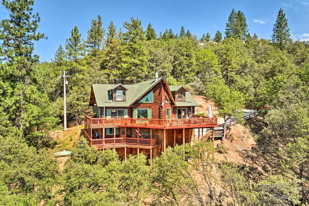 Stunning Log Cabin With Great Views, Firepit, Deck Near Twain Hart Sonora Exteriér fotografie