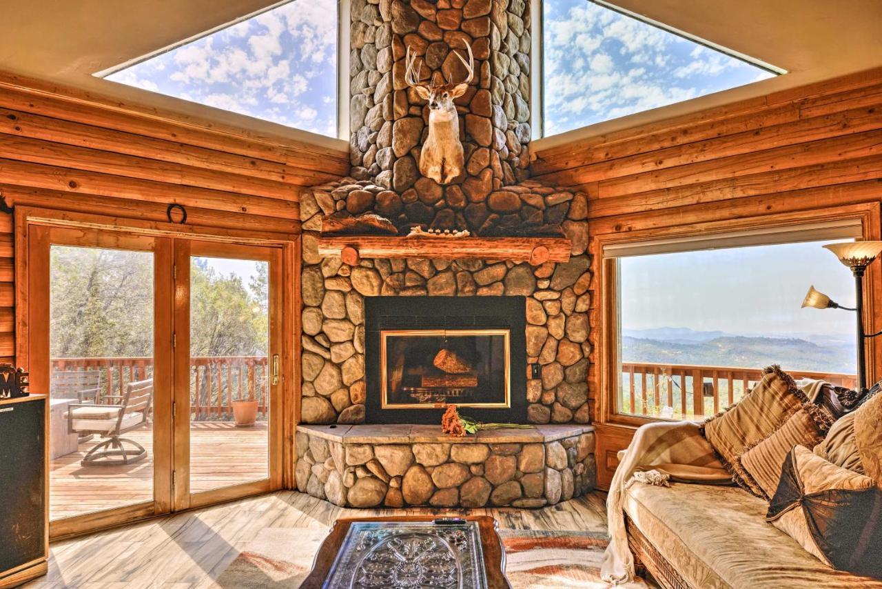 Stunning Log Cabin With Great Views, Firepit, Deck Near Twain Hart Sonora Exteriér fotografie